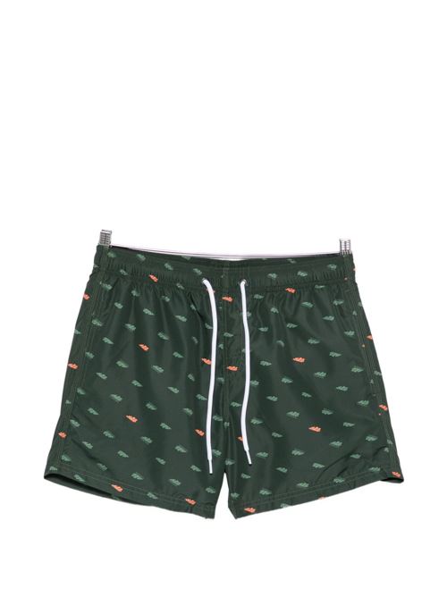 Costume uomo Sundek boxer mare verde e arancio con logo SUNDEK | M633BDRT46M5516M