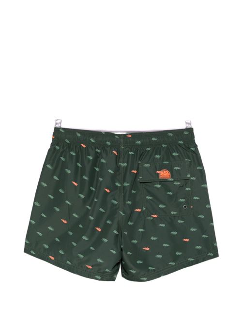 Costume uomo Sundek boxer mare verde e arancio con logo SUNDEK | M633BDRT46M5516M
