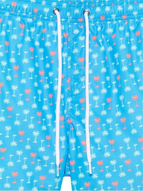 Costume uomo Sundek boxer mare azzurro con stampa palme SUNDEK | M633BDRT47L6747L