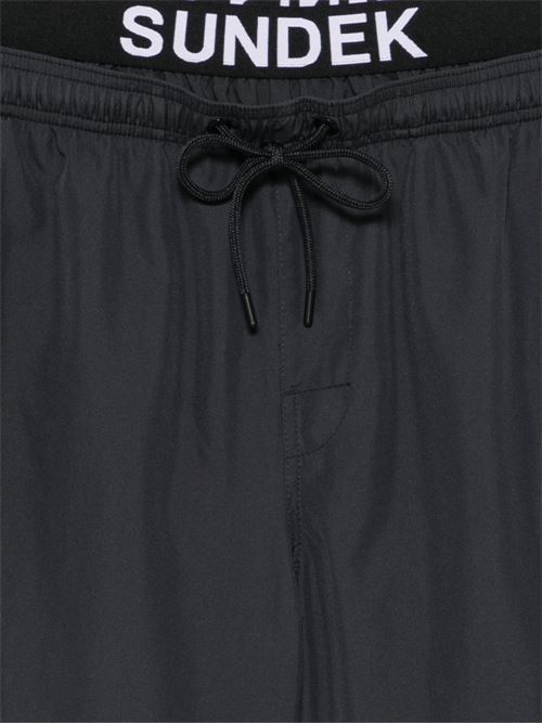 Costume uomo Sundek boxer mare lungo nero con elastico SUNDEK | M729BDRT30000401
