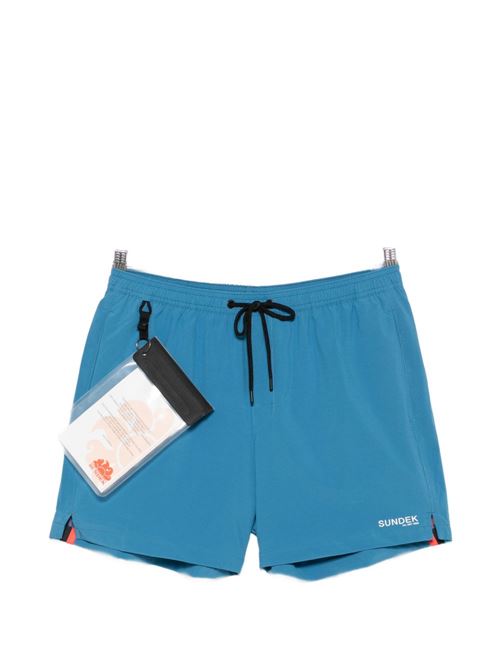 Costume uomo Sundek boxer mare avio con tasca porta cellulare e arcobaleno SUNDEK | M909BDP7700A9501