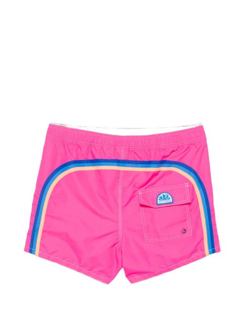 Costume uomo Sundek boxer mare fucsia mezzo elastico in taffetà con arcobaleno SUNDEK | M911BDTA100A5501