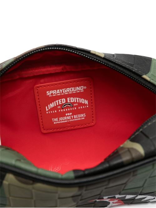 Borsa bambino Sprayground woodland pouch verde camouflage Sprayground kids | 910B8267NSZX