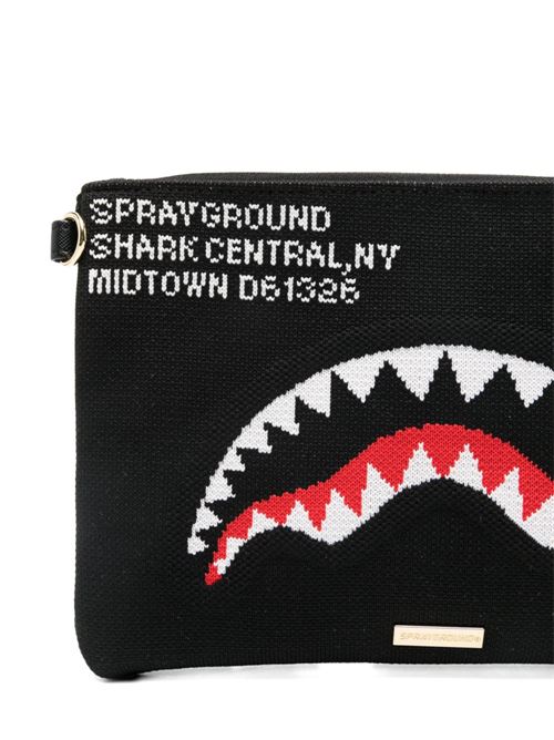 Borsa bambino Sprayground shark central crossover clutch nera Sprayground kids | 910B8490NSZX