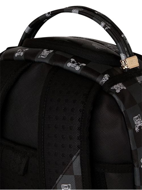 Zaino unisex Sprayground Peeking Character Check grigio Sprayground | 910B8872NSZX
