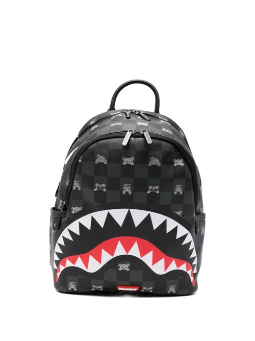 Zaino unisex Sprayground Peeking Character Check Savage grigio Sprayground | 910B8908NSZX