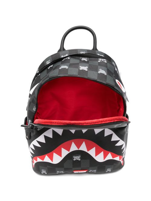 Zaino unisex Sprayground Peeking Character Check Savage grigio Sprayground | 910B8908NSZX