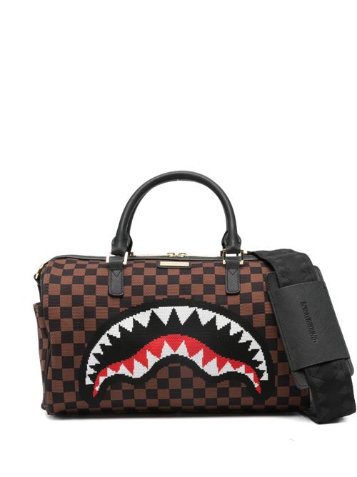 Borsa unisex Sprayground Sharks in Paris duffle marrone Sprayground | 910D6840NSZX