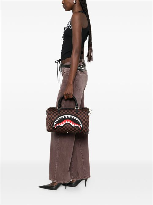 Borsa unisex Sprayground Sharks in Paris duffle marrone Sprayground | 910D6840NSZX