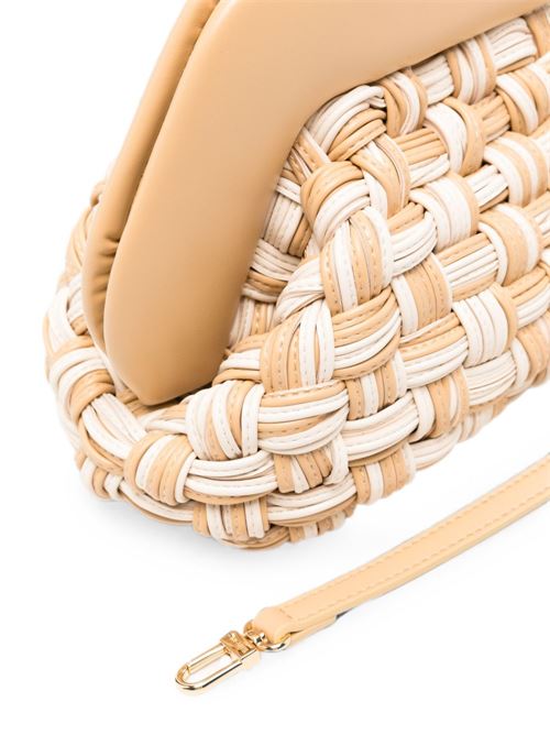 Borsa Themoirè Bios da donna beige con effetto arricciato e tracolla removibile THEMOIRE' | 261WTMB00OCVF1201B