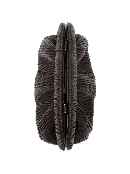 Borsa donna Themoirè bios medium arricciata cioccolato THEMOIRE' | 261WTMBM0OOAA1110A