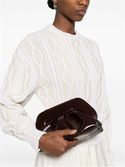 Borsa donna Themoirè bios medium rigata cioccolato THEMOIRE' | 261WTMBM0ORVF1110A