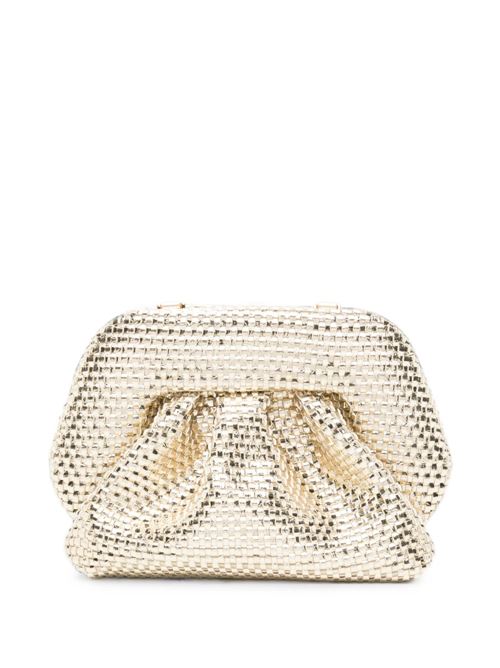 Clutch Themoirè Bios Small dorata con effetto intrecciato e profilo arricciato THEMOIRE' | 261WTMBS0OOIL0019A