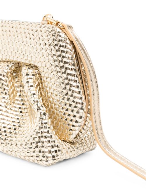 Clutch Themoirè Bios Small dorata con effetto intrecciato e profilo arricciato THEMOIRE' | 261WTMBS0OOIL0019A
