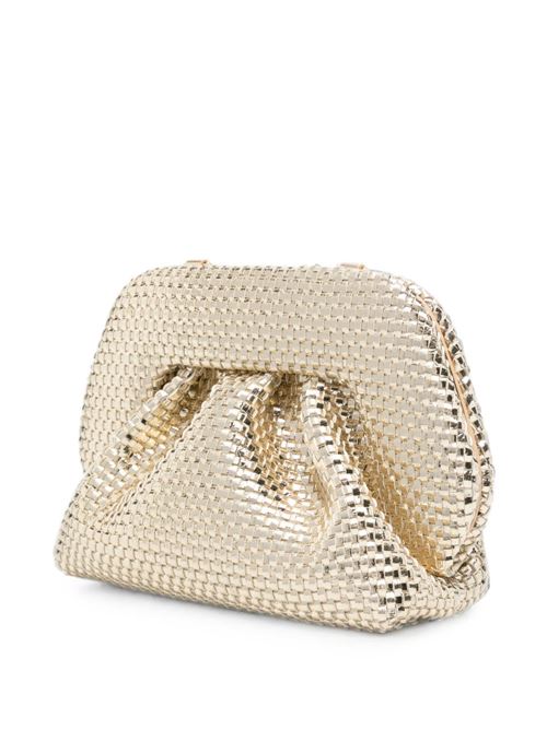 Clutch Themoirè Bios Small dorata con effetto intrecciato e profilo arricciato THEMOIRE' | 261WTMBS0OOIL0019A