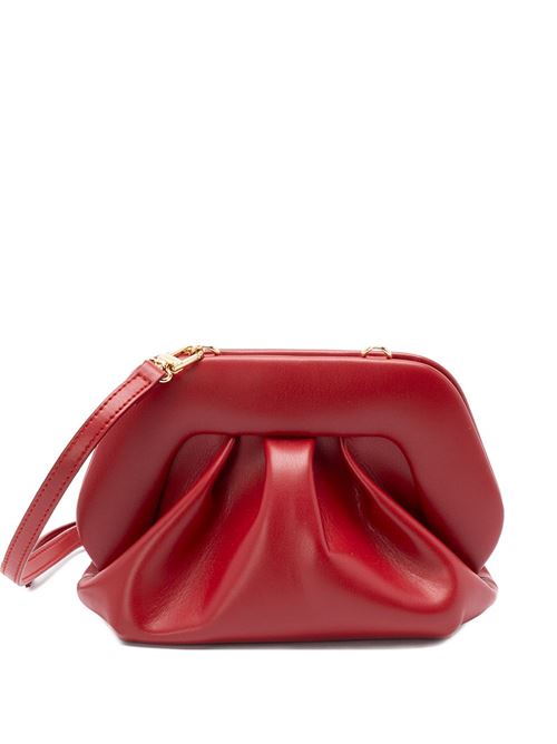 Clutch Themoirè Bios Small rossa con profilo arricciato e tracolla removibile THEMOIRE' | 261WTMBS0OOVF1557A