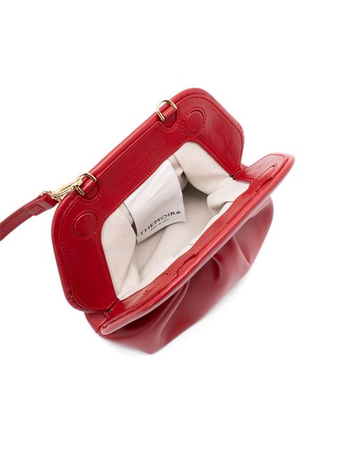 Clutch Themoirè Bios Small rossa con profilo arricciato e tracolla removibile THEMOIRE' | 261WTMBS0OOVF1557A