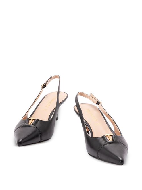 Sandalo sling back donna nero TWINSET | 261TCP03400006