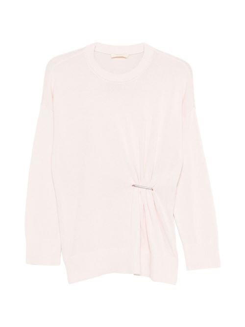 Maglia donna rosa con arricciatura TWINSET | 261TE301000570