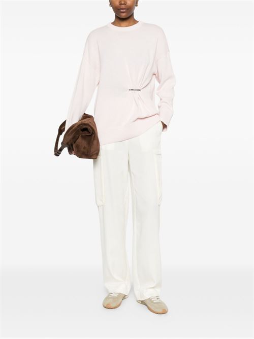 Maglia donna rosa con arricciatura TWINSET | 261TE301000570