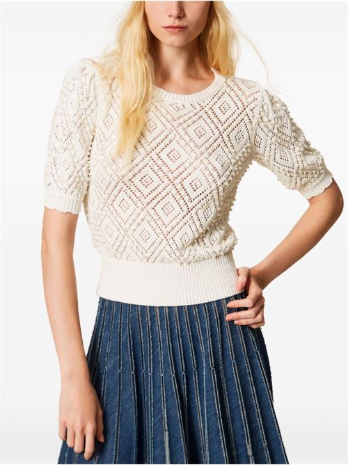 Maglia donna con perle TWINSET | 261TP320100059