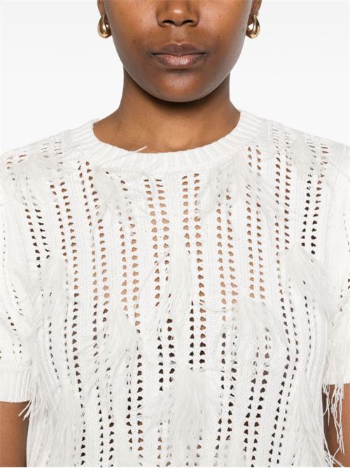 Maglia donna con frange TWINSET | 261TP329100059