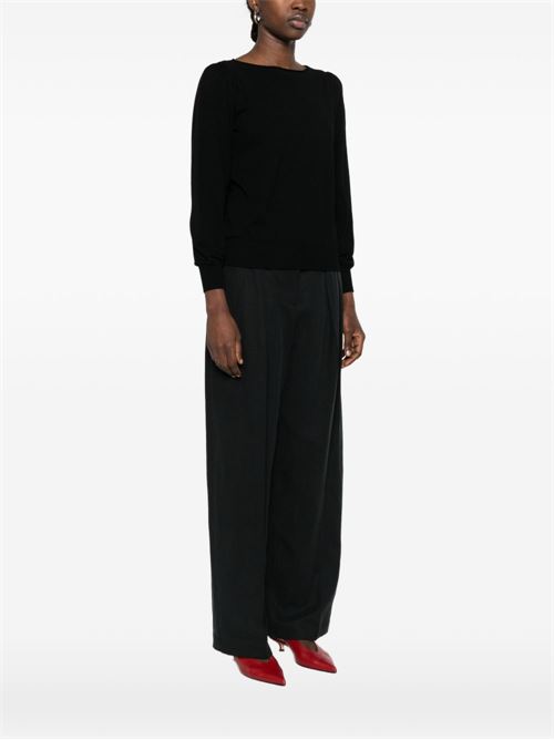 Maglia donna nera con maniche lunghe TWINSET | 261TP332300006