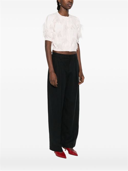 Maglia donna rosa con dettaglio piume TWINSET | 261TP342100570