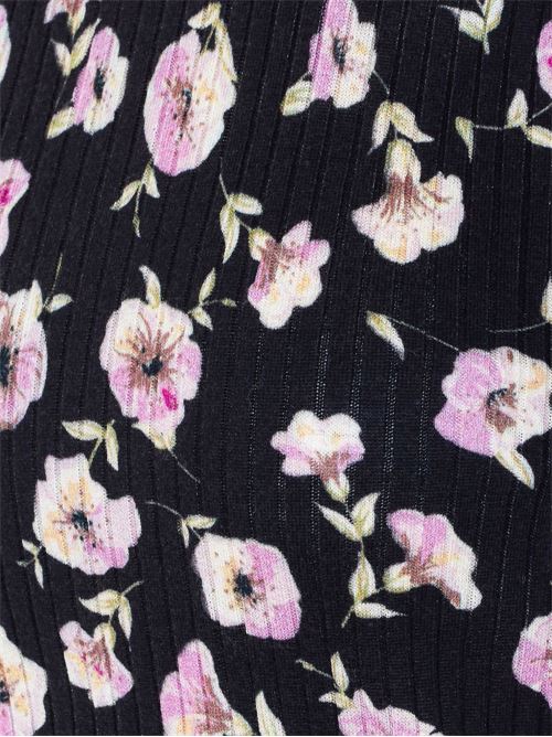 Maglia donna nera con motivo floreale TWINSET | 261TP346013409