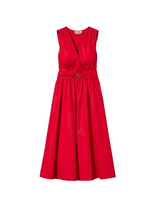 Abito donna midi nero con scollo a V TWINSET | 261TT216103725