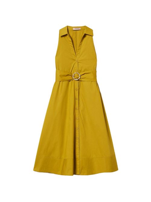Abito donna Twinset avocado chemisier in cotone stretch TWINSET | 261TT222312117