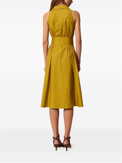 Abito donna Twinset avocado chemisier in cotone stretch TWINSET | 261TT222312117