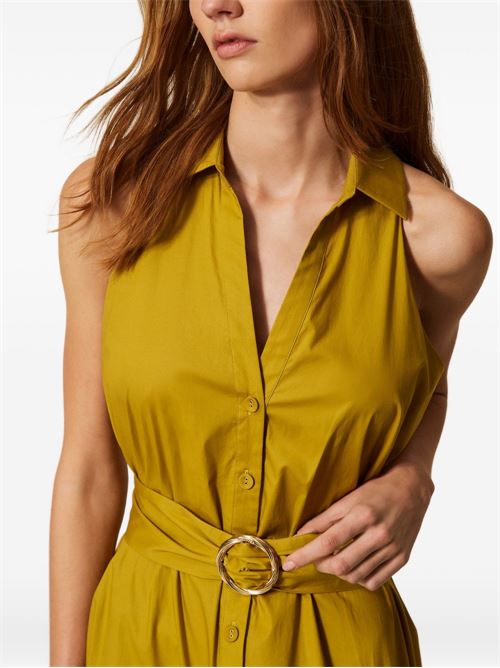 Abito donna Twinset avocado chemisier in cotone stretch TWINSET | 261TT222312117