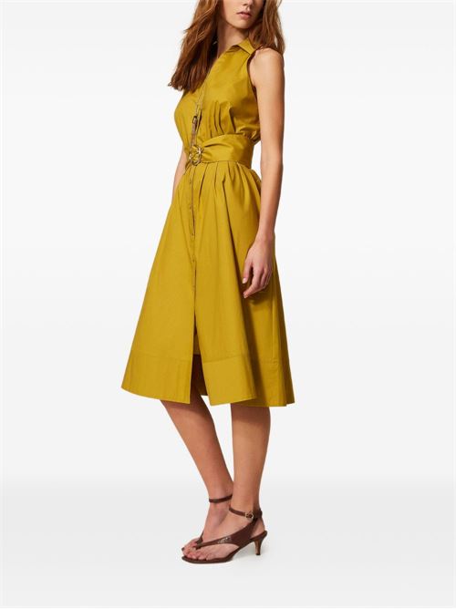 Abito donna Twinset avocado chemisier in cotone stretch TWINSET | 261TT222312117