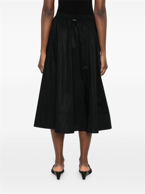 Gonna donna Twinset lunga nera in popeline con bottoni TWINSET | 261TT223500006