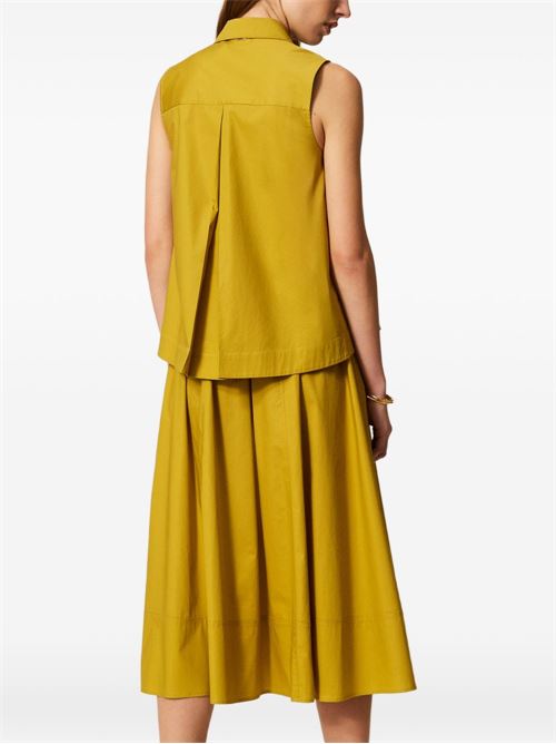 Gonna donna midi con bottoni senape TWINSET | 261TT223512117