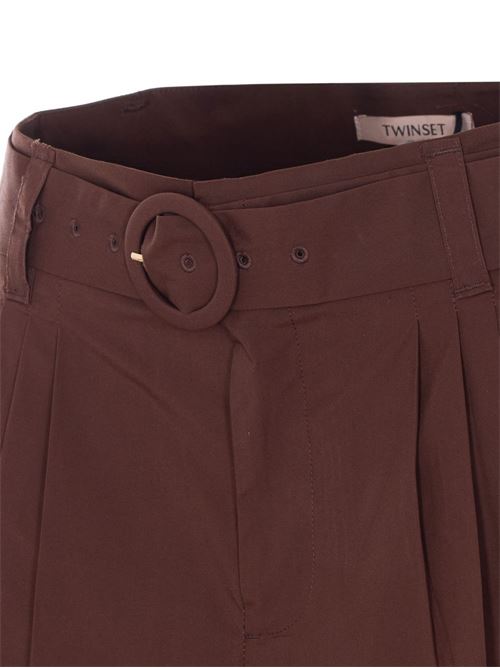 Bermuda donna con cintura e ricami TWINSET | 261TT225312110
