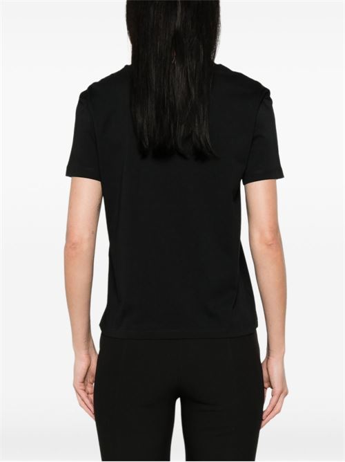 T-shirt donna nera con dettaglio ciliege TWINSET | 261TT227100006