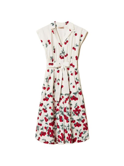 Abito donna midi con stampa ciliegie TWINSET | 261TT259013503