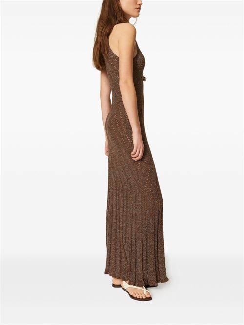 Abito donna lungo Twinset bronzo in lino TWINSET | 261TT321313566