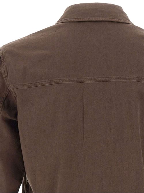 Giacca uomo a camicia in cotone e lino WOOLRICH | CFWOOS2036MRUT528810026