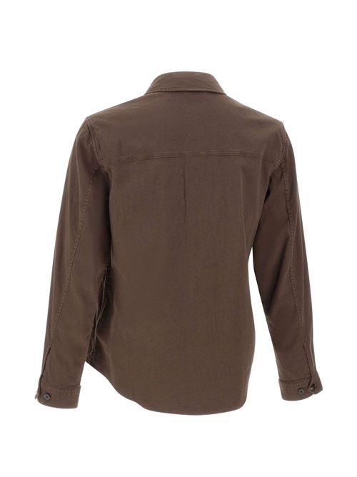 Giacca uomo a camicia in cotone e lino WOOLRICH | CFWOOS2036MRUT528810026