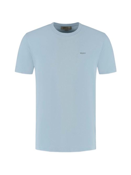 T-shirt uomo manica corta celeste WOOLRICH | CFWOTE2012MRUT533430133