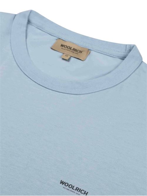 T-shirt uomo manica corta celeste WOOLRICH | CFWOTE2012MRUT533430133