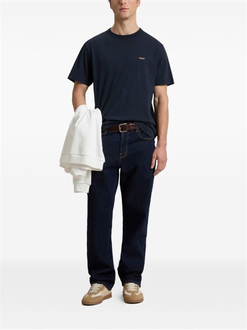 T-shirt manica corta uomo Woolrich navy WOOLRICH | CFWOTE2012MRUT53343989