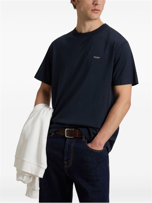 T-shirt manica corta uomo Woolrich navy WOOLRICH | CFWOTE2012MRUT53343989
