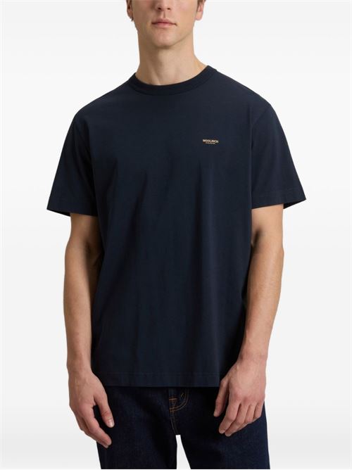 T-shirt manica corta uomo Woolrich navy WOOLRICH | CFWOTE2012MRUT53343989