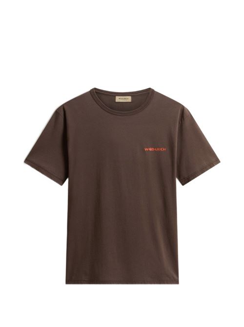 T-shirt manica corta uomo Woolrich marrone WOOLRICH | CFWOTE2015MRUT370810030