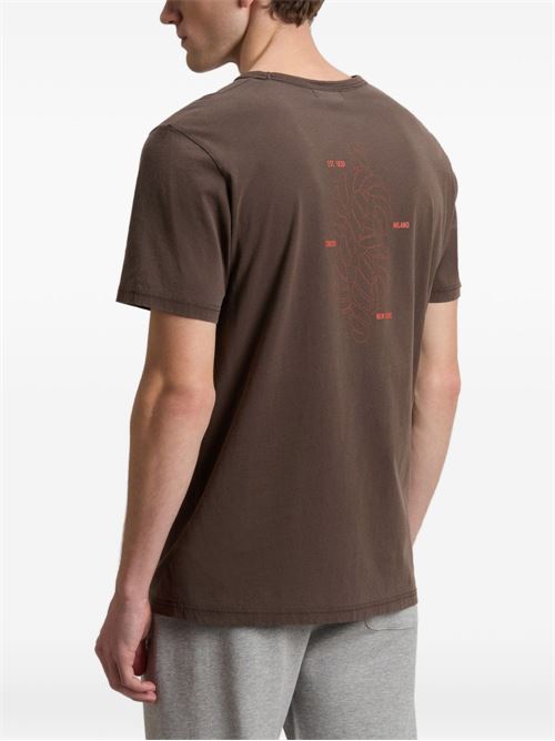 T-shirt manica corta uomo Woolrich marrone WOOLRICH | CFWOTE2015MRUT370810030