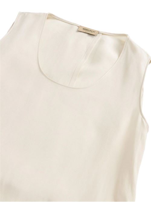 Abito donna smanicato in misto lino con cintura WOOLRICH | CFWWDR2020FRUT30438743